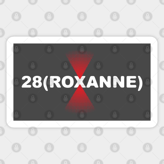 Roxanne X 28 Sticker by Rad Love